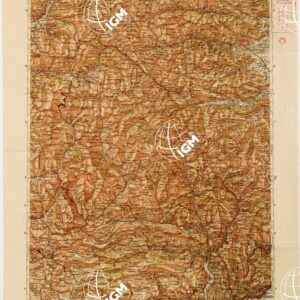 CARTA D'ITALIA DEL TOURING CLUB ITALIANO PUBBLICAZIONE DIRETTA DA L.V. BERTARELLI  - Foglio 14 - Nizza.