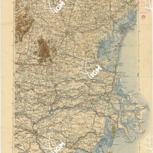 CARTA D'ITALIA DEL TOURING CLUB ITALIANO PUBBLICAZIONE DIRETTA DA L.V. BERTARELLI - Foglio 13 - Venezia.