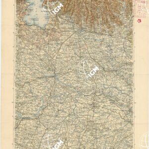 CARTA D'ITALIA DEL TOURING CLUB ITALIANO PUBBLICAZIONE DIRETTA DA L.V. BERTARELLI - Foglio 12 - Verona.