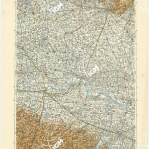 CARTA D'ITALIA DEL TOURING CLUB ITALIANO PUBBLICAZIONE DIRETTA DA L.V. BERTARELLI  - Foglio 11 - Brescia.