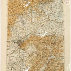 CARTA D'ITALIA DEL TOURING CLUB ITALIANO PUBBLICAZIONE DIRETTA DA L.V. BERTARELLI - Foglio 9 - Torino.