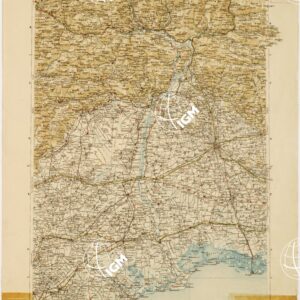 CARTA D'ITALIA DEL TOURING CLUB ITALIANO PUBBLICAZIONE DIRETTA DA L.V. BERTARELLI  - Foglio 7 - Udine.