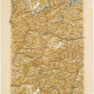 CARTA D'ITALIA DEL TOURING CLUB ITALIANO PUBBLICAZIONE DIRETTA DA L.V. BERTARELLI - Foglio 6 bis - Brennero.