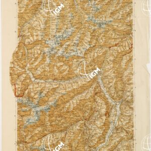 CARTA D'ITALIA DEL TOURING CLUB ITALIANO PUBBLICAZIONE DIRETTA DA L.V. BERTARELLI - Foglio 5 bis - Bolzano - Merano.