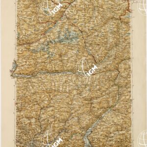 CARTA D'ITALIA DEL TOURING CLUB ITALIANO PUBBLICAZIONE DIRETTA DA L.V. BERTARELLI  - Foglio 4 - Bergamo.