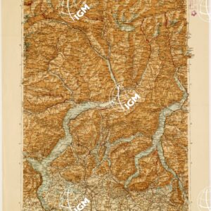 CARTA D'ITALIA DEL TOURING CLUB ITALIANO PUBBLICAZIONE DIRETTA DA L.V. BERTARELLI - Foglio 3 - Como.