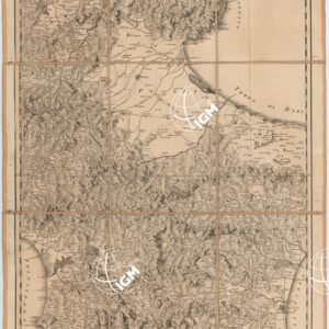 CARTA GEOGRAFICA DELLA SICILIA PRIMA O SIA REGNO DI NAPOLI