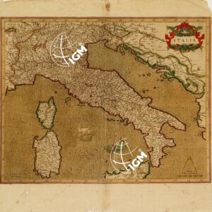 CARTA D'ITALIA DELL'ATLANTE DEL MERCATORE - ITALIA - Tavola 298