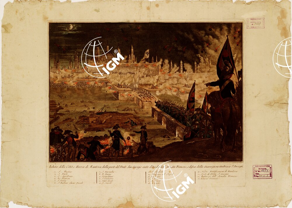 VEDUTA DELLA CITTA' E PIAZZA DI MANTOVA...