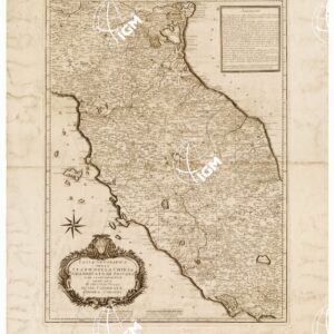 CARTA GEOGRAFICA DELLO STATO DELLA CHIESA GRANDUCATO DI TOSCANA E DE' STATI ADIACENTI DEDICATA ALL'E.MO E R.MO PRINCIPE IL SIG. CARDINALE ANDREA CORSINI.