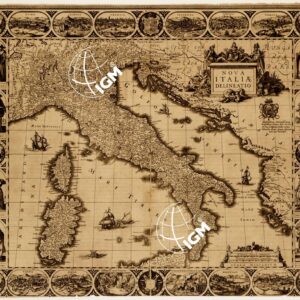 QUATTRO CARTE DELL'ITALIA DELL'ATLANTE DI JUDOCUS HONDIUS. NOVA ITALIA DELINEATIO - Tavola 4