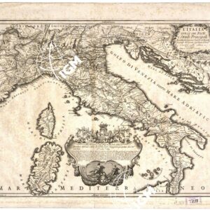 L'ITALIA CON LE SUE POSTE E STRADE PRINCIPALI...