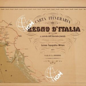 CARTA ITINERARIA DEL REGNO D'ITALIA A CORREDO DELL' ITINERARIO GENERALE (3^ EDIZIONE RIVEDUTA E CORRETTA). ISTITUTO TOPOGRAFICO MILITARE - Foglio 2