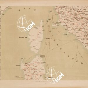 CARTA ITINERARIA DEL REGNO D'ITALIA A CORREDO DELL' ITINERARIO GENERALE (3^ EDIZIONE RIVEDUTA E CORRETTA). ISTITUTO TOPOGRAFICO MILITARE - Foglio 3