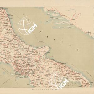 CARTA ITINERARIA DEL REGNO D'ITALIA A CORREDO DELL' ITINERARIO GENERALE (3^ EDIZIONE RIVEDUTA E CORRETTA). ISTITUTO TOPOGRAFICO MILITARE - Foglio 4