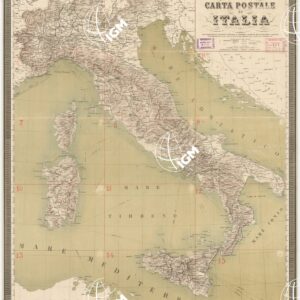 CARTA POSTALE D'ITALIA - Quadro d'unione
