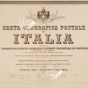 CARTA GEOGRAFICA POSTALE D'ITALIA- Foglio 3 - Titolo