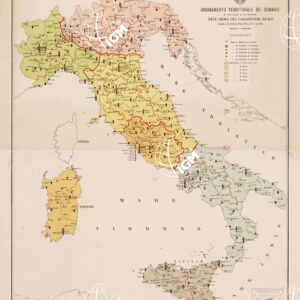ORDINAMENTO TERRITORIALE DEI COMANDI D'UFFICIALE E DI SEZIONE DELL'ARMA DEI CARABINIERI REALI