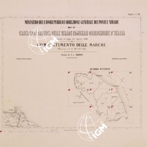 CARTA COROGRAFICA DELLE STRADE COMUNALI OBBLIGATORIE D'ITALIA - COMPARTIMENTO DELLE MARCHE... - Foglio 3