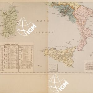CARTA DELLA CIRCOSCRIZIONE MILITARE TERRITORIALE DEL REGNO (LEGGE 1883) - Foglio 2