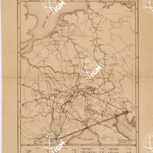 PROSPETTO DI LINEE FERROVIARIE PER LA DETERMINAZIONE TEORETICA DEL CAMPO DI COMPETENZA DEL PORTO DI GENOVA...