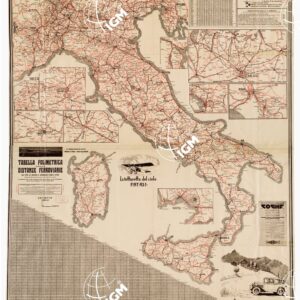 LE STRADE AUTOMOBILISTICHE E LE LINEE FERROVIARIE ITALIANE E LE LORO DISTANZE CHILOMETRICHE