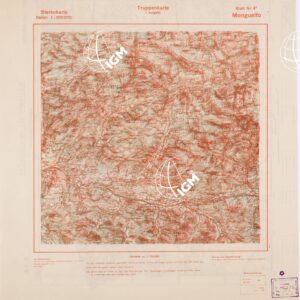 TRUPPENKARTE - STEREOKARTE - (CARTA STEREOSCOPICA PER USO MILITARE) - Foglio 4B - Monguelfo