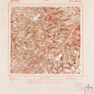 TRUPPENKARTE - STEREOKARTE - (CARTA STEREOSCOPICA PER USO MILITARE) - Foglio 7 - Pizzo Bernina