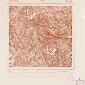 TRUPPENKARTE - STEREOKARTE - (CARTA STEREOSCOPICA PER USO MILITARE) - Foglio 8 - Bormio