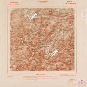 TRUPPENKARTE - STEREOKARTE - (CARTA STEREOSCOPICA PER USO MILITARE) - Foglio 9 - M. Cevedale