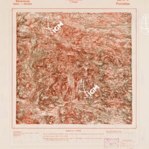 TRUPPENKARTE - STEREOKARTE - (CARTA STEREOSCOPICA PER USO MILITARE) - Foglio 14 - Pontebba