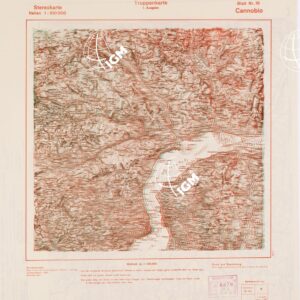 TRUPPENKARTE - STEREOKARTE - (CARTA STEREOSCOPICA PER USO MILITARE) - Foglio 16 - Cannobio