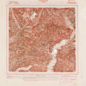 TRUPPENKARTE - STEREOKARTE - (CARTA STEREOSCOPICA PER USO MILITARE) - Foglio 17 - Chiavenna