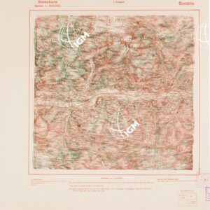 TRUPPENKARTE - STEREOKARTE - (CARTA STEREOSCOPICA PER USO MILITARE) - Foglio 18 - Sondrio