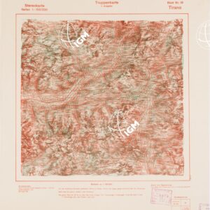 TRUPPENKARTE - STEREOKARTE - (CARTA STEREOSCOPICA PER USO MILITARE) - Foglio 19 - Tirano