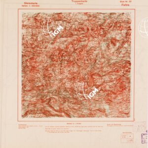 TRUPPENKARTE - STEREOKARTE - (CARTA STEREOSCOPICA PER USO MILITARE) - Foglio 22 - Feltre