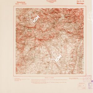 TRUPPENKARTE - STEREOKARTE - (CARTA STEREOSCOPICA PER USO MILITARE) - Foglio 24 - Maniago