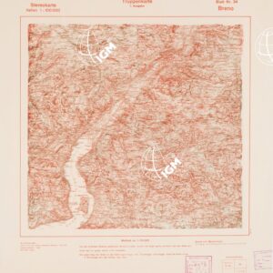 TRUPPENKARTE - STEREOKARTE - (CARTA STEREOSCOPICA PER USO MILITARE) - Foglio 34 - Breno