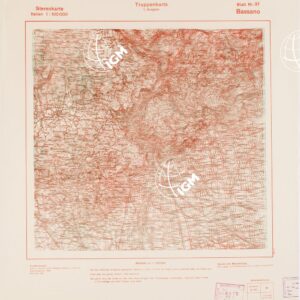 TRUPPENKARTE - STEREOKARTE - (CARTA STEREOSCOPICA PER USO MILITARE) - Foglio 37 - Bassano