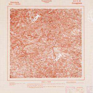 TRUPPENKARTE - STEREOKARTE - (CARTA STEREOSCOPICA PER USO MILITARE) - Foglio 38 - Conegliano