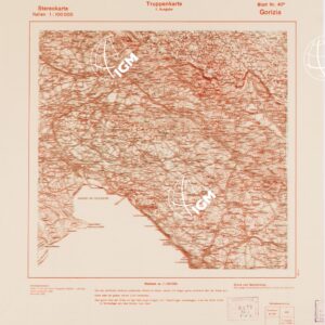 TRUPPENKARTE - STEREOKARTE - (CARTA STEREOSCOPICA PER USO MILITARE) - Foglio 40A - Gorizia