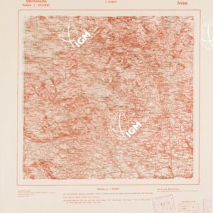 TRUPPENKARTE - STEREOKARTE - (CARTA STEREOSCOPICA PER USO MILITARE) - Foglio 42 - Ivrea