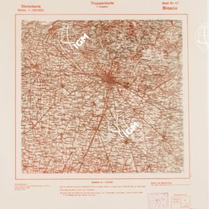 TRUPPENKARTE - STEREOKARTE - (CARTA STEREOSCOPICA PER USO MILITARE) - Foglio 47 - Brescia
