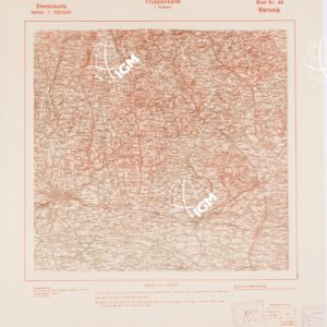 TRUPPENKARTE - STEREOKARTE - (CARTA STEREOSCOPICA PER USO MILITARE) - Foglio 49 - Verona