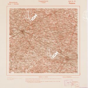 TRUPPENKARTE - STEREOKARTE - (CARTA STEREOSCOPICA PER USO MILITARE) - Foglio 50 - Padova