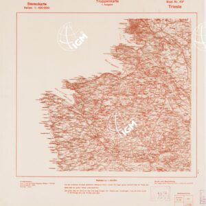 TRUPPENKARTE - STEREOKARTE - (CARTA STEREOSCOPICA PER USO MILITARE) - Foglio 53A - Trieste