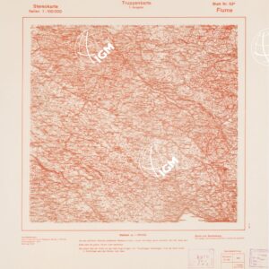 TRUPPENKARTE - STEREOKARTE - (CARTA STEREOSCOPICA PER USO MILITARE) - Foglio 53B - Fiume