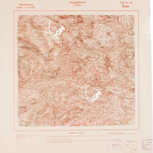 TRUPPENKARTE - STEREOKARTE - (CARTA STEREOSCOPICA PER USO MILITARE) - Foglio 55 - Susa