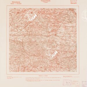 TRUPPENKARTE - STEREOKARTE - (CARTA STEREOSCOPICA PER USO MILITARE) - Foglio 57 - Vercelli