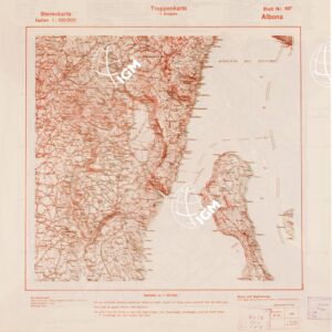 TRUPPENKARTE - STEREOKARTE - (CARTA STEREOSCOPICA PER USO MILITARE) - Foglio 65B - Albona